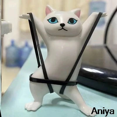Cat earbud holder