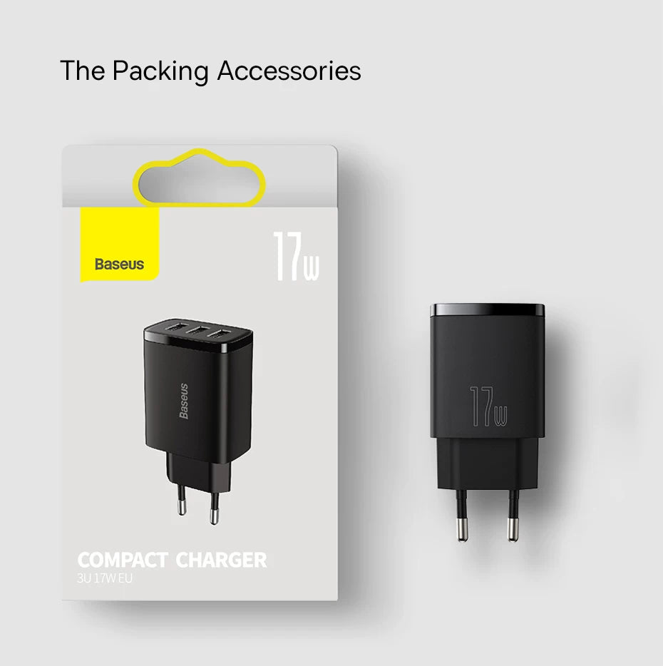 Essager USB Charger Travel Wall Adapter Safe Charging for Iphone15 14 EU Plug British Standard Hong Kong Version Charger