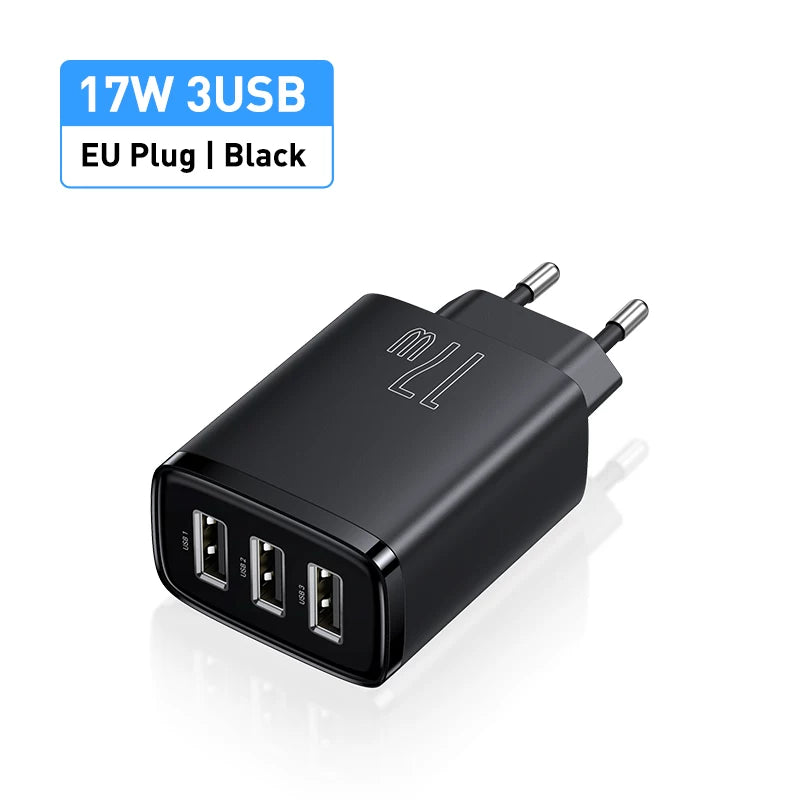 Essager USB Charger Travel Wall Adapter Safe Charging for Iphone15 14 EU Plug British Standard Hong Kong Version Charger