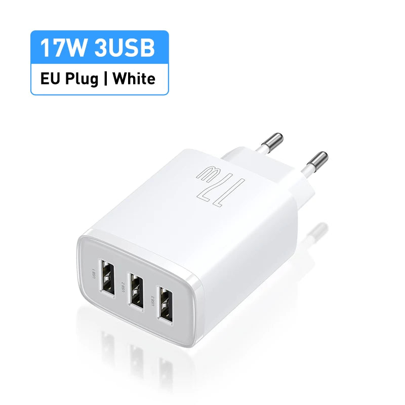 Essager USB Charger Travel Wall Adapter Safe Charging for Iphone15 14 EU Plug British Standard Hong Kong Version Charger