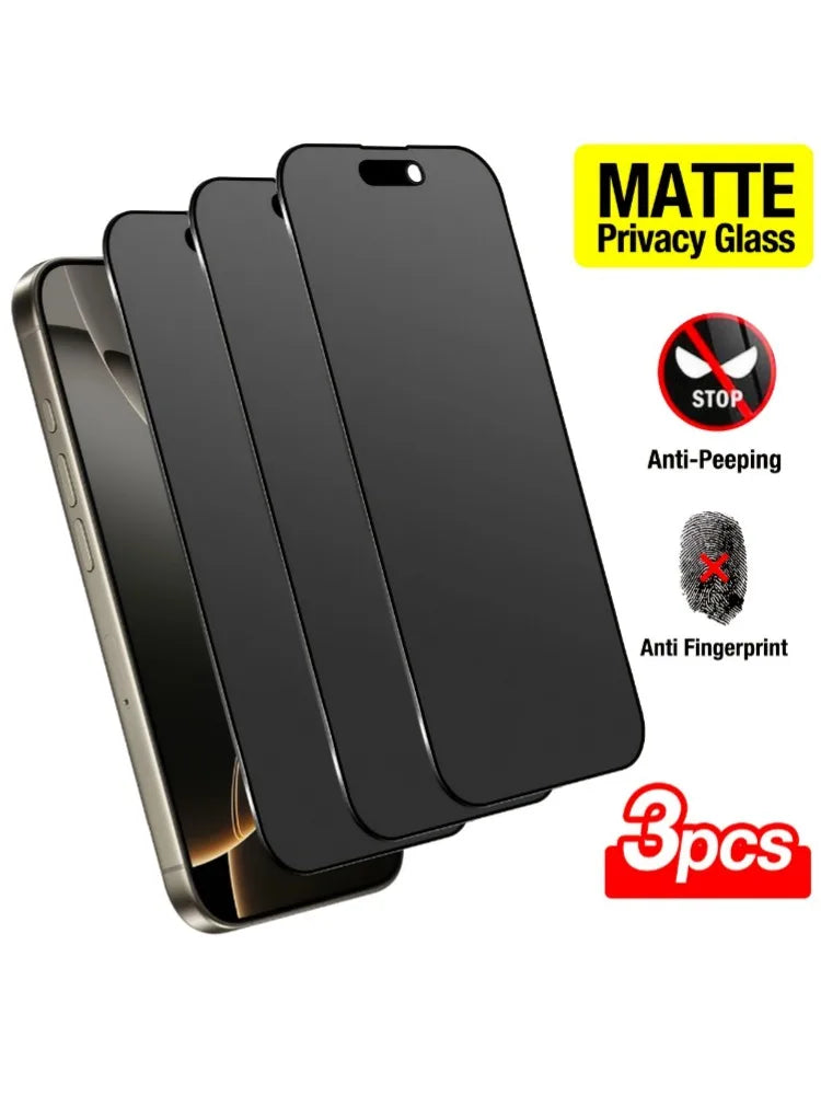 Privacy Screen Tempered Glass Matte Finish