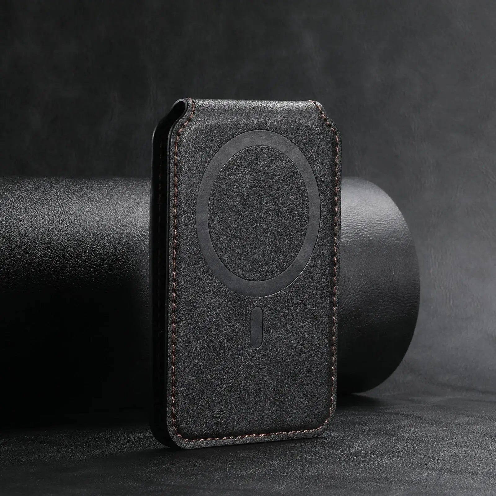 MagSafe Magnetic Leather Card Wallet Case for iPhone 11–15 Pro Max