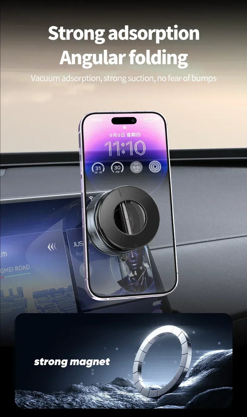 Adjustable Vacuum Car Mount For Cell Phone For iphone Live Streaming
