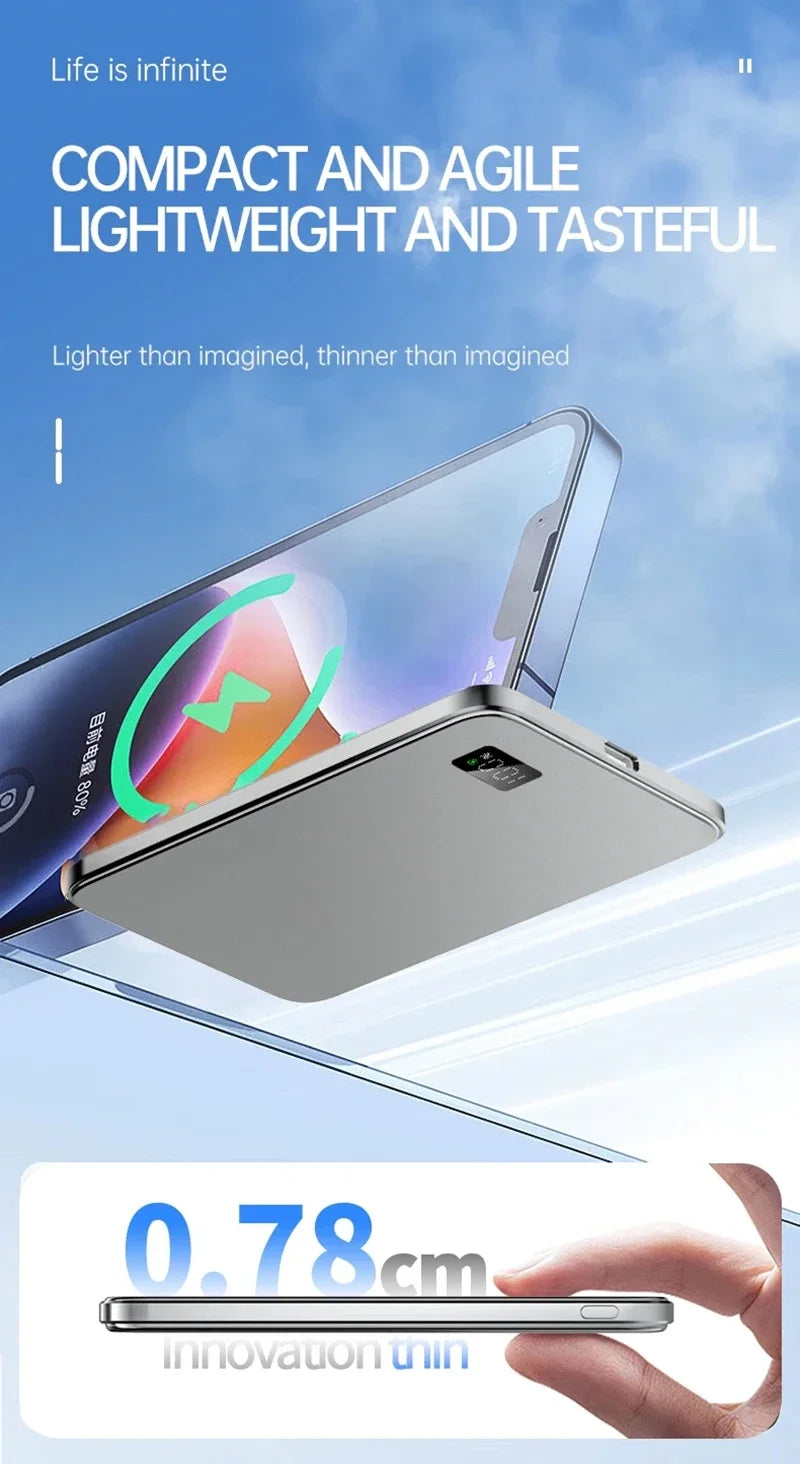 MagSafe Power Bank Magnetic Wireless Fast Charging Portable Charger