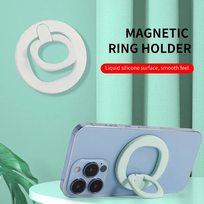 Magnetic Phone Holder Finger Ring 360 Grip Degree Rotating Phone Stand Black White Green Pink for Car Mount Phone Accessories