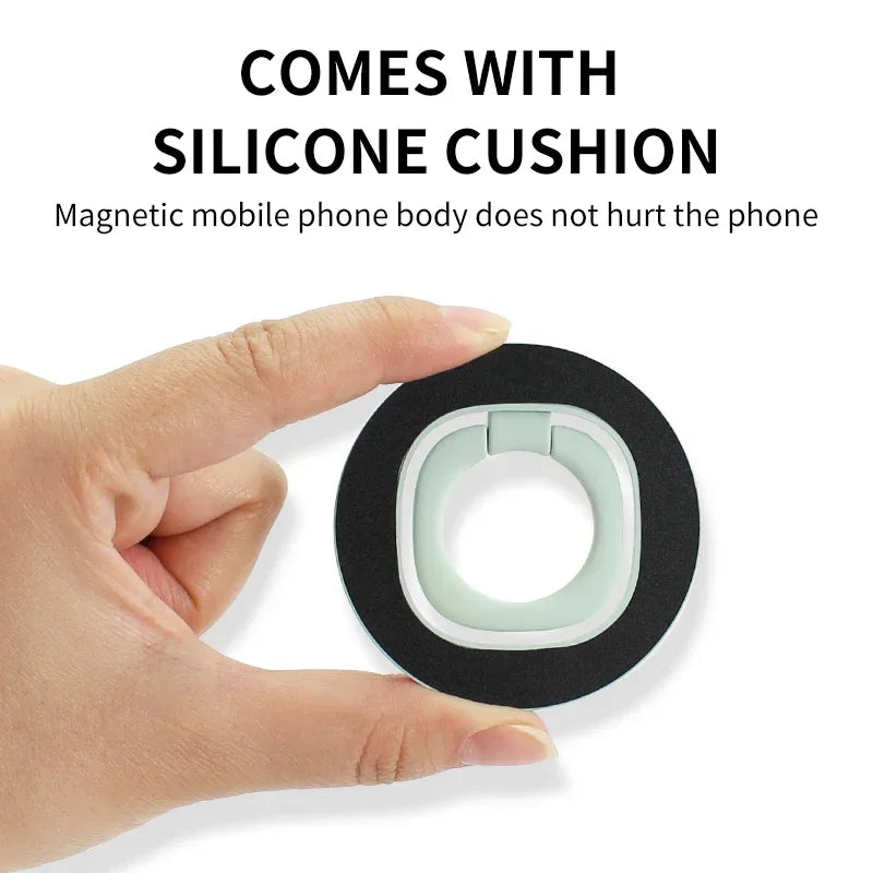 Magnetic Phone Holder Finger Ring 360 Grip Degree Rotating Phone Stand Black White Green Pink for Car Mount Phone Accessories