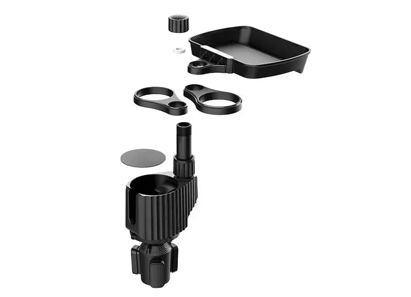 Car Cup Holder Expander Tray with Detachable cup.