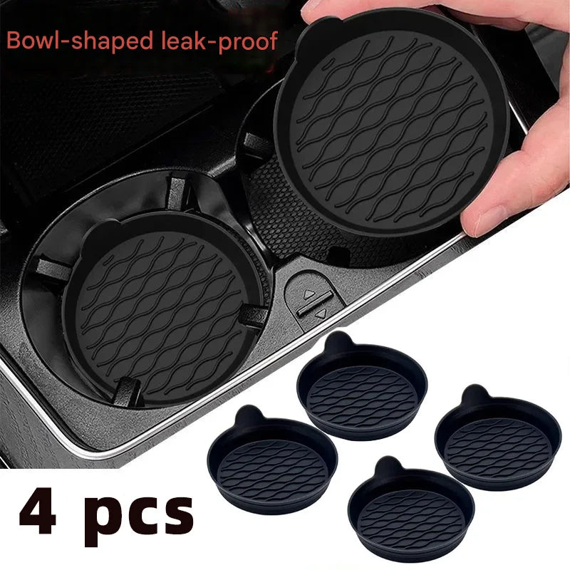 Car silicone water coaster wave-shaped water coaster original matching odorless car anti-slip mat special car new product