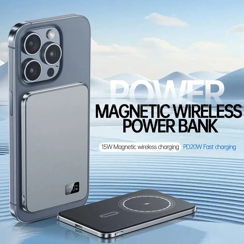 MagSafe Power Bank Magnetic Wireless Fast Charging Portable Charger