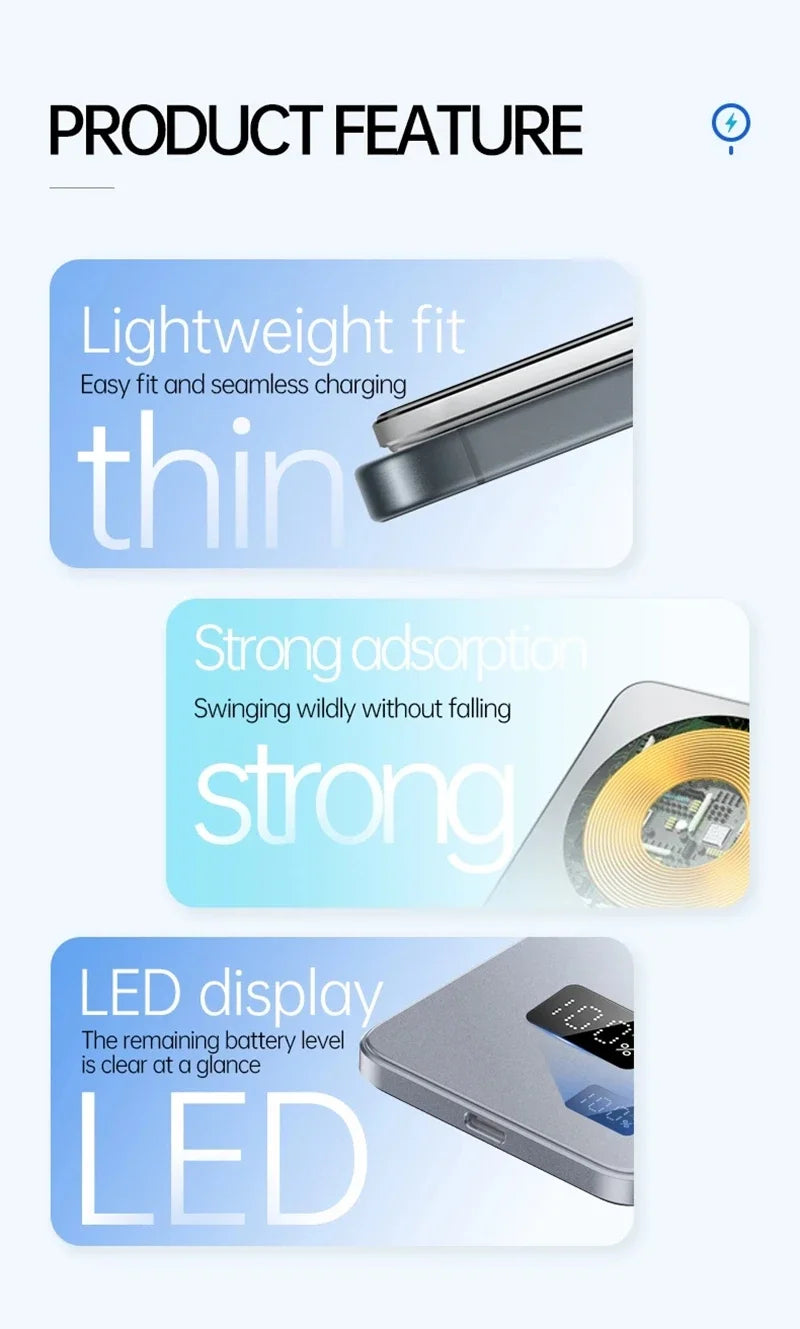 MagSafe Power Bank Magnetic Wireless Fast Charging Portable Charger