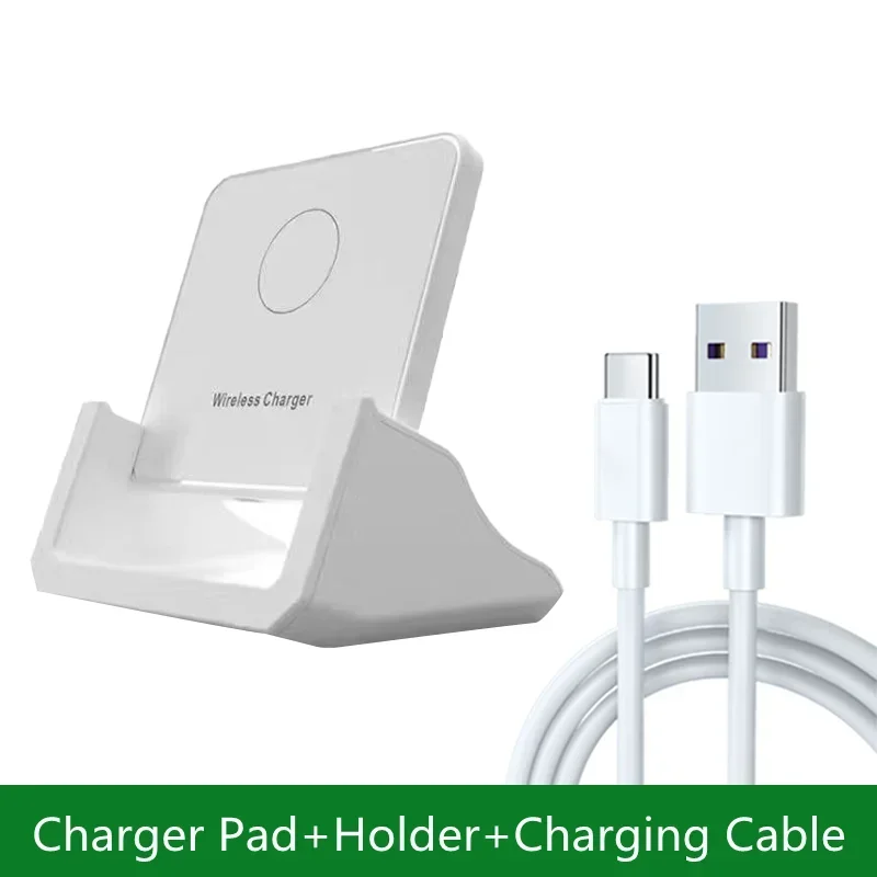 30W Wireless Charger Pad Stand Desktop Ultra-thin Mobile Phone Fast Charging Dock Station For iPhone 15 14 13 12 Samsung Xiaomi