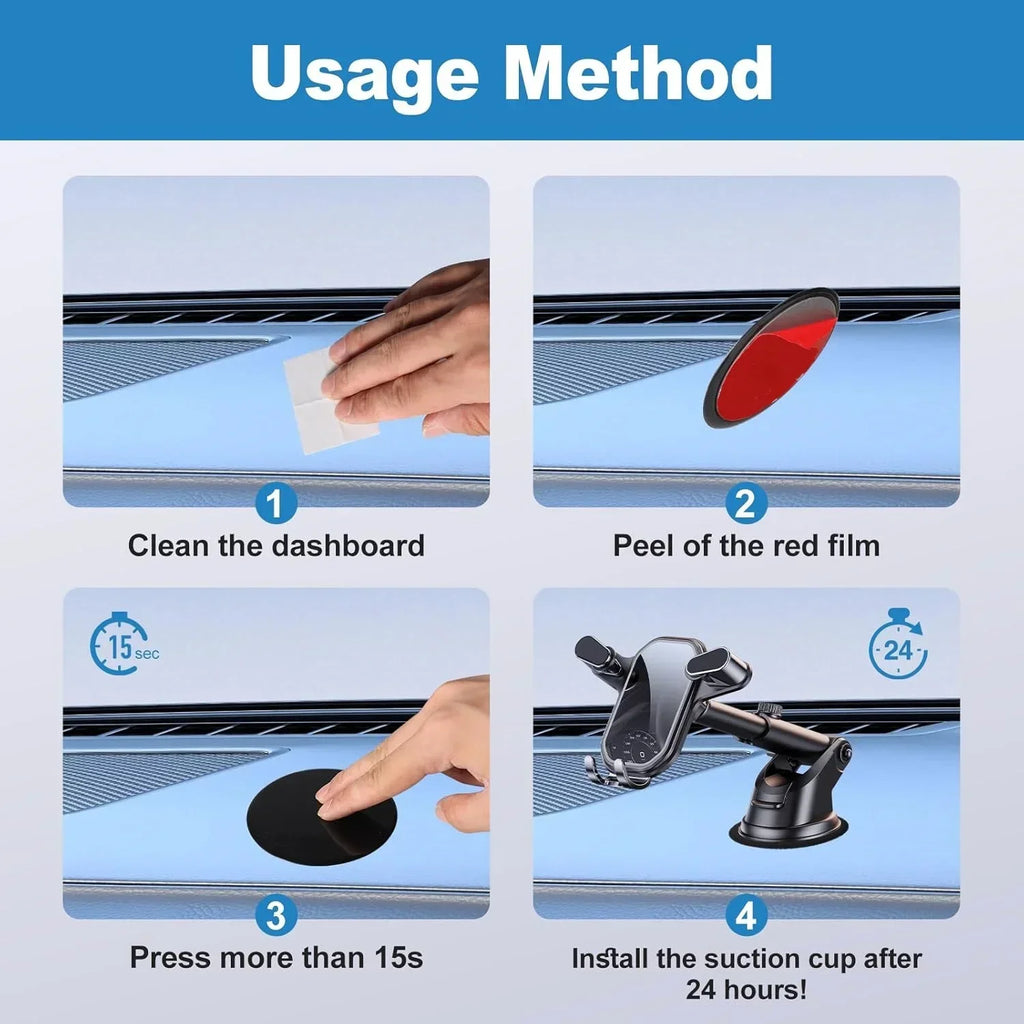 PROMO Universal Dashboard Adhesive Sticky Pad Set for Suction Cup Grip Car Mount Replacement Dash Camera Windshield Phone Holderstands