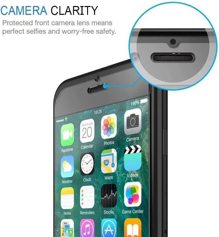 3Pcs Tempered Glass For iPhone 6 6S 7 8 Plus SE
