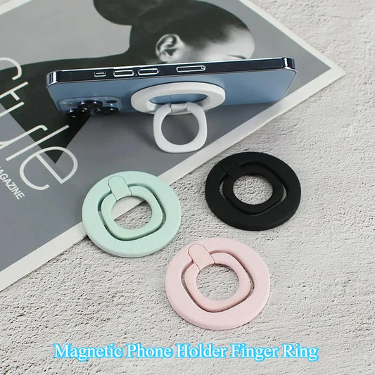 Magnetic Phone Holder Finger Ring 360 Grip Degree Rotating Phone Stand Black White Green Pink for Car Mount Phone Accessories
