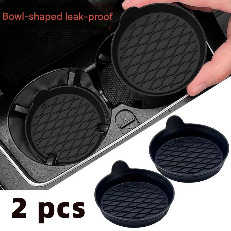 Car silicone water coaster wave-shaped water coaster original matching odorless car anti-slip mat special car new product