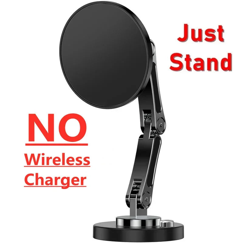 VIKEFON 360° Magnetic Wireless Car Charger Stand – 15W Fast Charging (iPhone)
