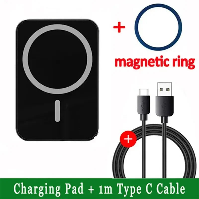 Magnetic Car Wireless Charger For iPhone 12 13 14 15 Pro Max Mini Magnet Car Phone Holder Stand Mount 15W Fast Charging Station