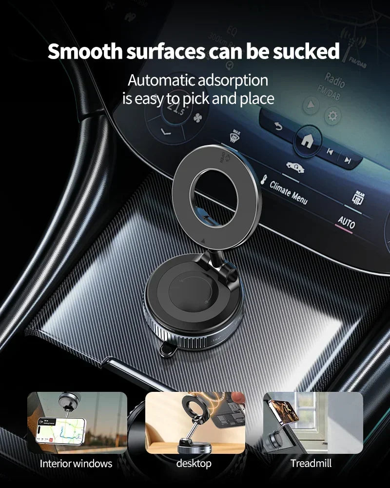 Adjustable Vacuum Car Mount For Cell Phone For iphone Live Streaming