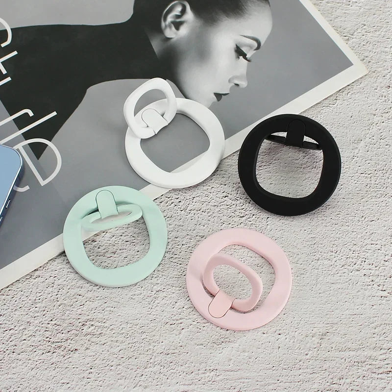 Magnetic Phone Holder Finger Ring 360 Grip Degree Rotating Phone Stand Black White Green Pink for Car Mount Phone Accessories
