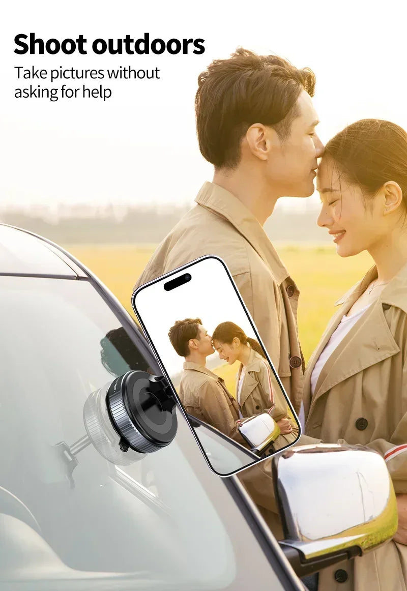Adjustable Vacuum Car Mount For Cell Phone For iphone Live Streaming