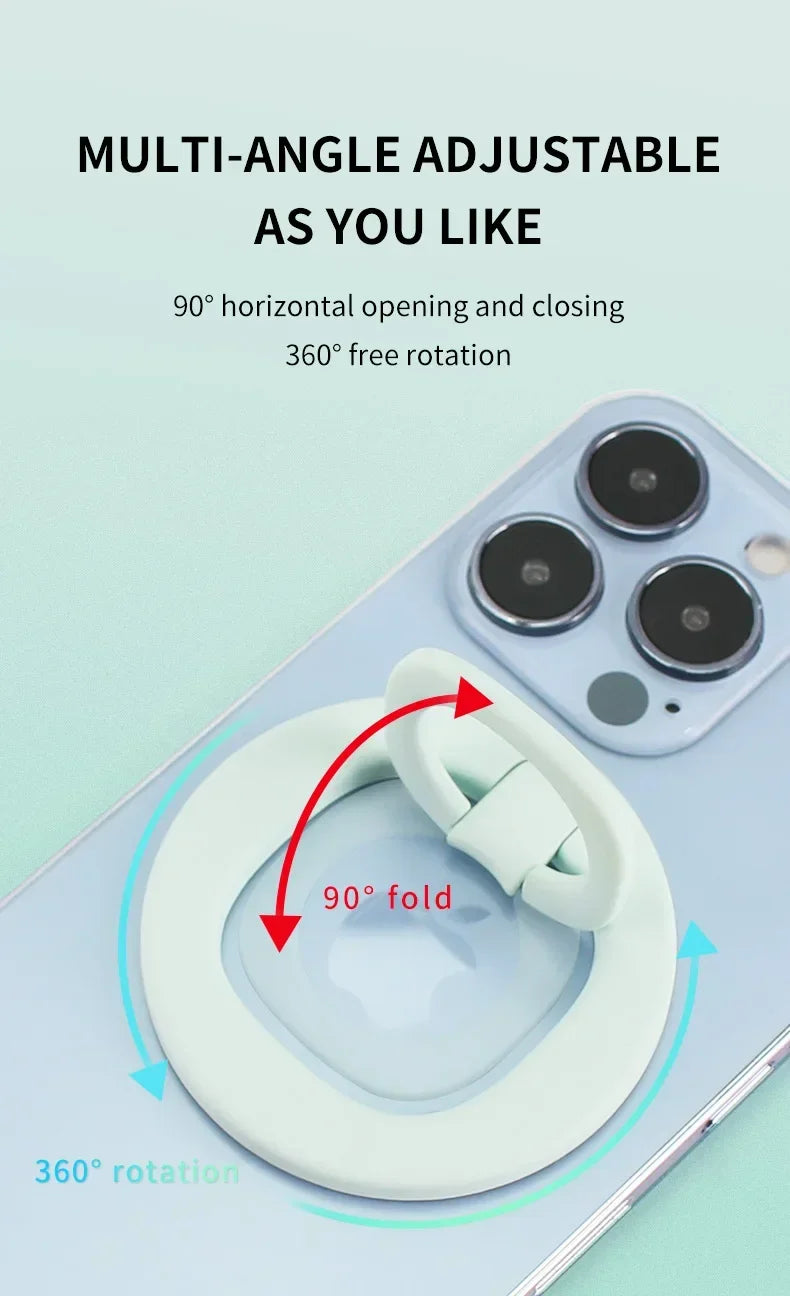 Magnetic Phone Holder Finger Ring 360 Grip Degree Rotating Phone Stand Black White Green Pink for Car Mount Phone Accessories