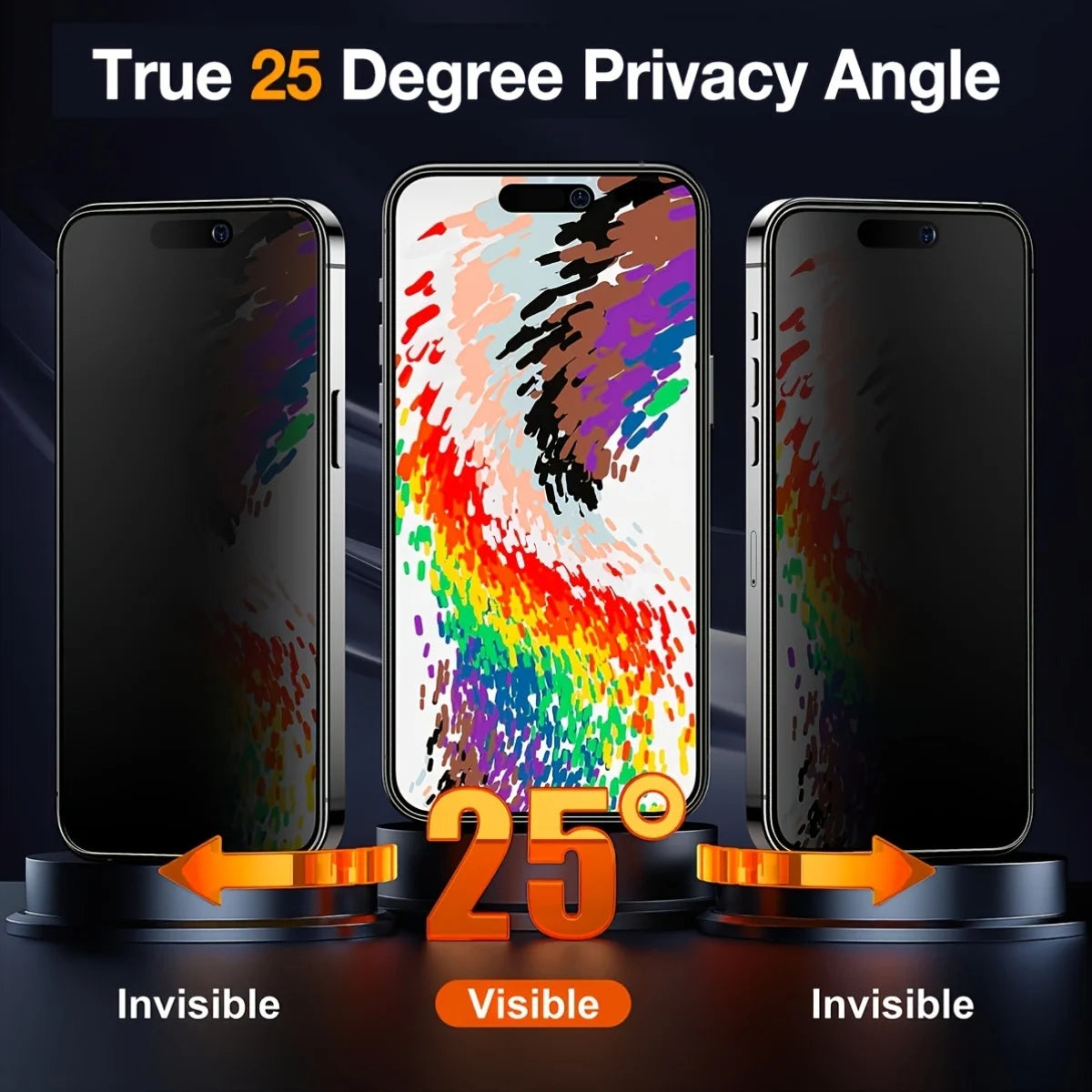 Privacy Screen Tempered Glass Matte Finish