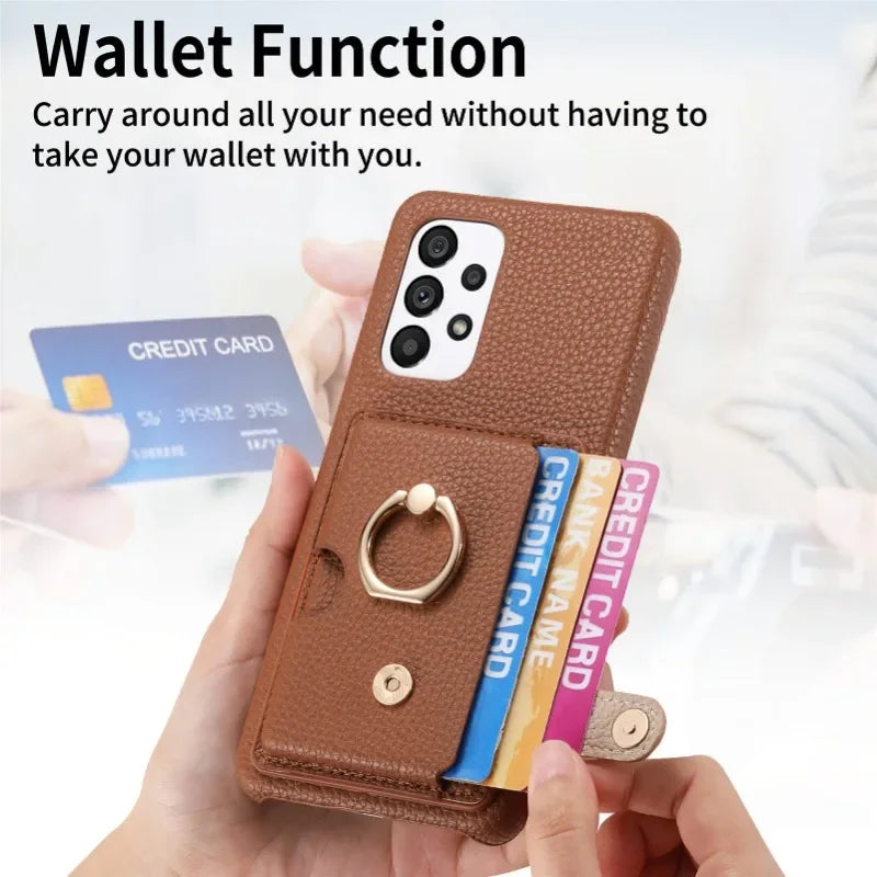 Haiyu Phone Case wallet for Samsung  S24 S23 S21 FE S25 Ultra S22 Plus A16 A26 A3 A5