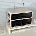 Desktop Organizer Box  Office Desk Cosmetic Storage  Home Study Desk Arrangement Plastic Rectangle