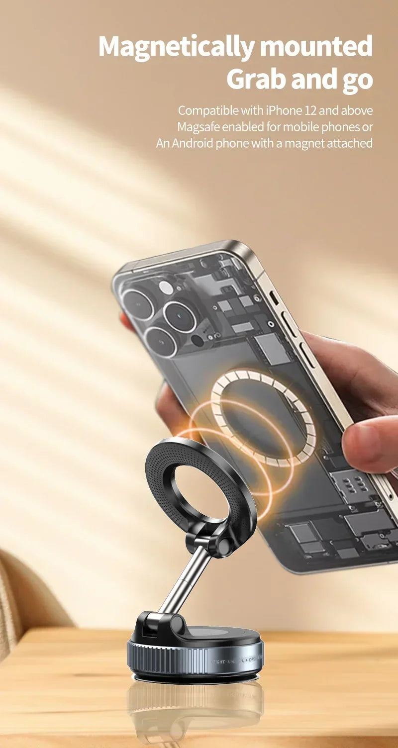 Adjustable Vacuum Car Mount For Cell Phone For iphone Live Streaming