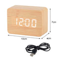 LED Wooden Alarm Clocks