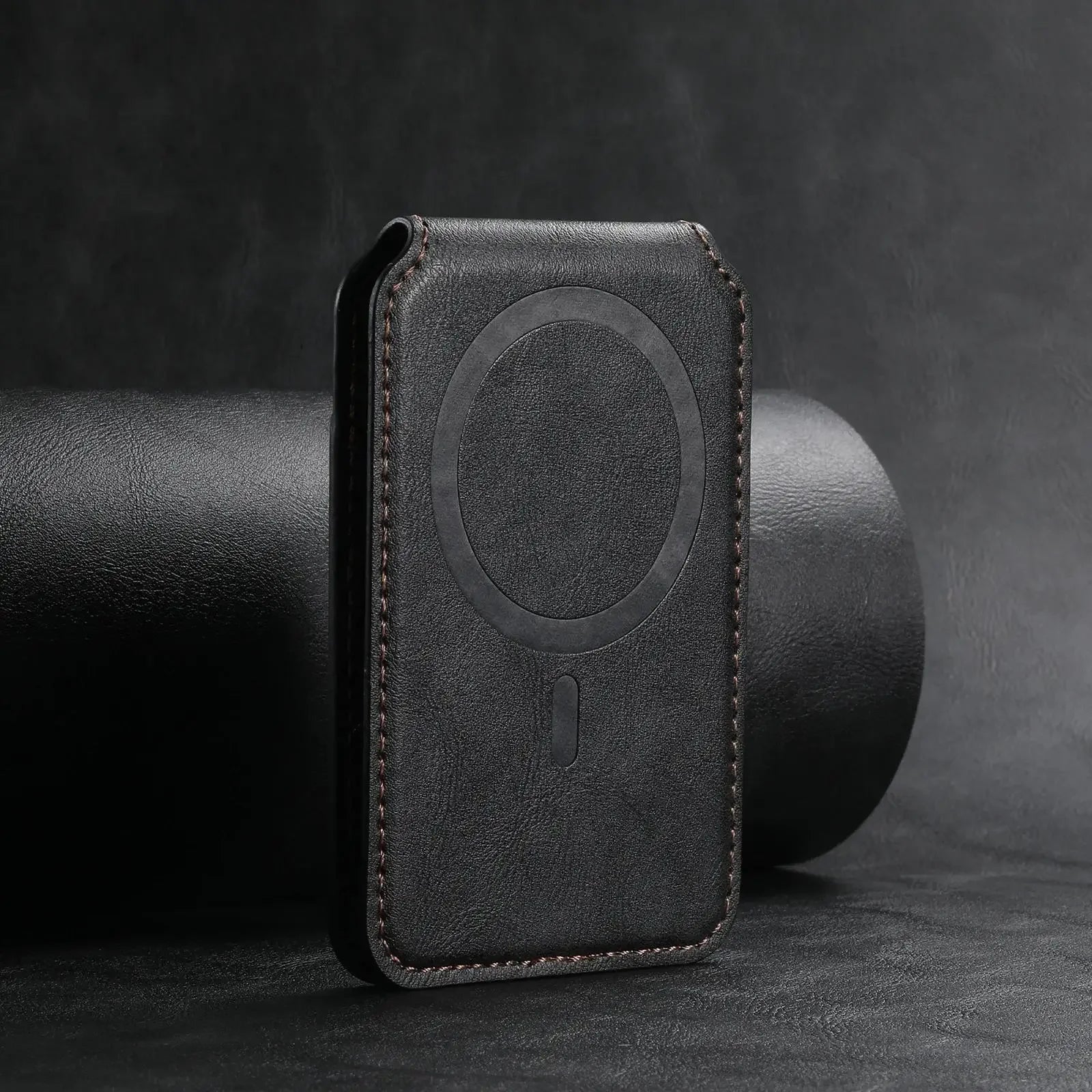 MagSafe Magnetic Leather Card Wallet Case for iPhone 11–15 Pro Max