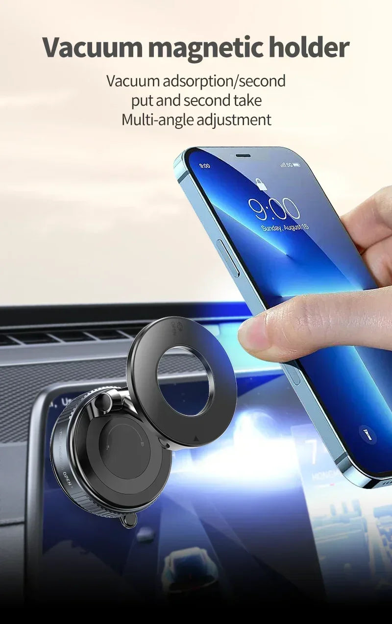 Adjustable Vacuum Car Mount For Cell Phone For iphone Live Streaming