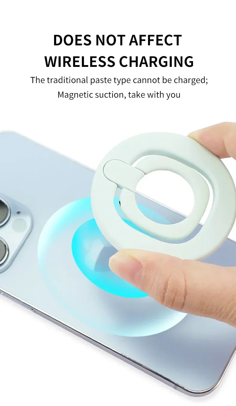 Magnetic Phone Holder Finger Ring 360 Grip Degree Rotating Phone Stand Black White Green Pink for Car Mount Phone Accessories