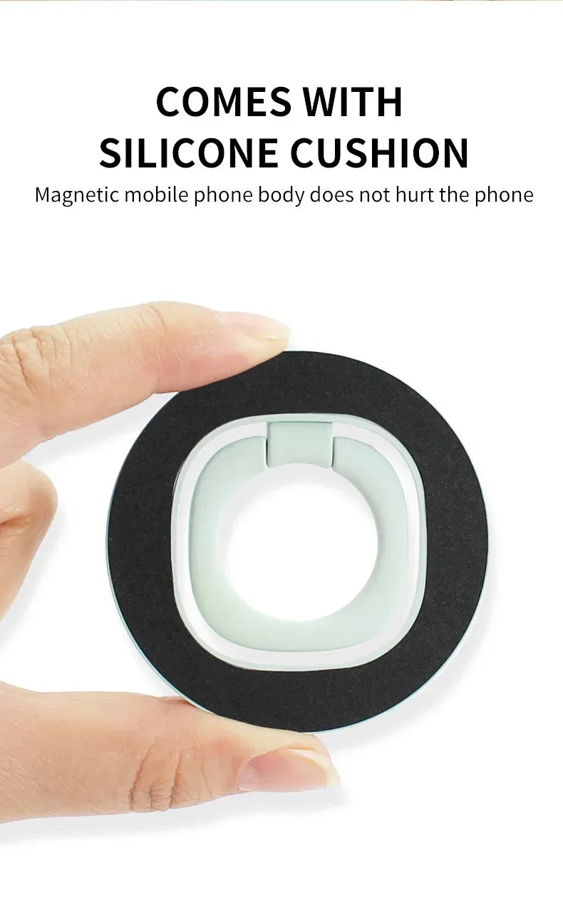Magnetic Phone Holder Finger Ring 360 Grip Degree Rotating Phone Stand Black White Green Pink for Car Mount Phone Accessories