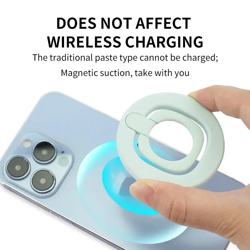 Magnetic Phone Holder Finger Ring 360 Grip Degree Rotating Phone Stand Black White Green Pink for Car Mount Phone Accessories