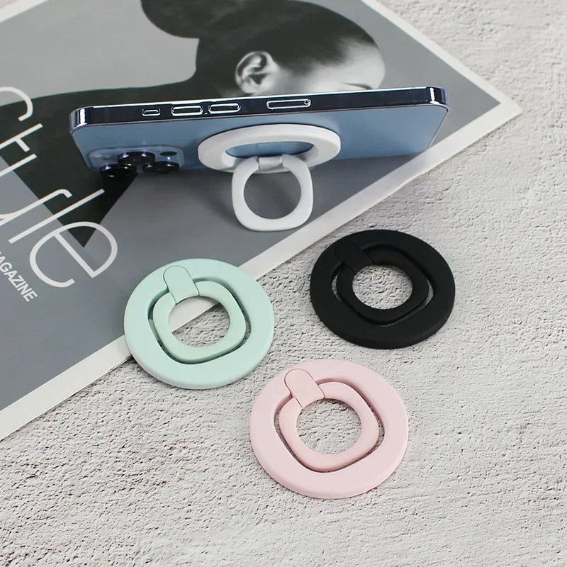 Magnetic Phone Holder Finger Ring 360 Grip Degree Rotating Phone Stand Black White Green Pink for Car Mount Phone Accessories
