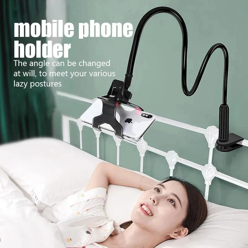 Flexible 360 clip phone holder