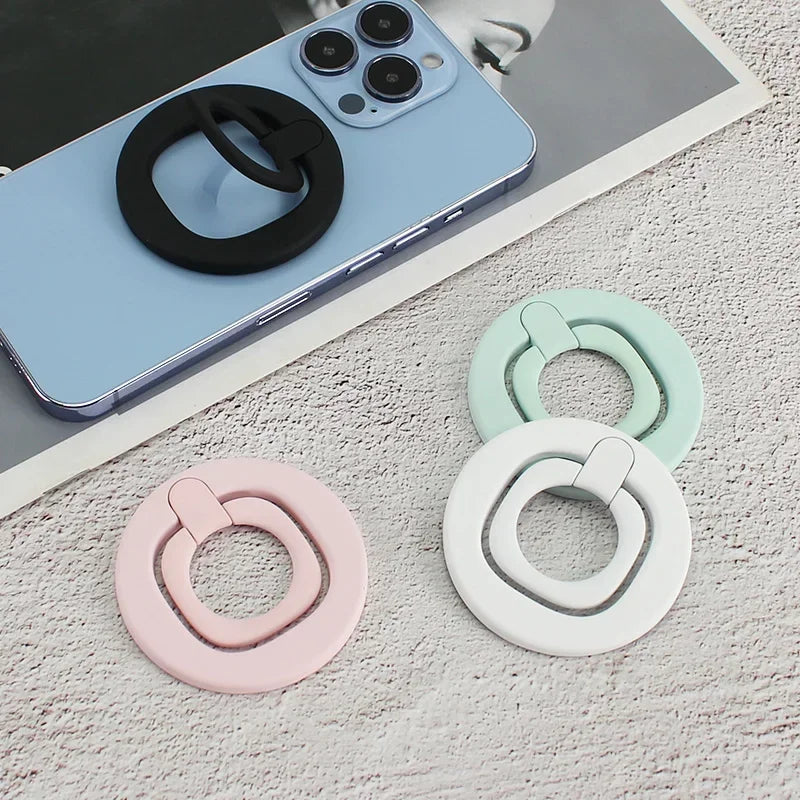Magnetic Phone Holder Finger Ring 360 Grip Degree Rotating Phone Stand Black White Green Pink for Car Mount Phone Accessories